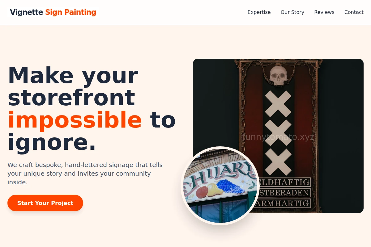Vignette Sign Painting
